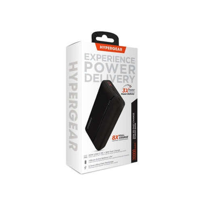 Hypergear 20000mAh 20W PD + USB Power Bank Black 15458-HYP