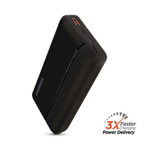 Hypergear 20000mAh 20W PD + USB Power Bank Black 15458-HYP